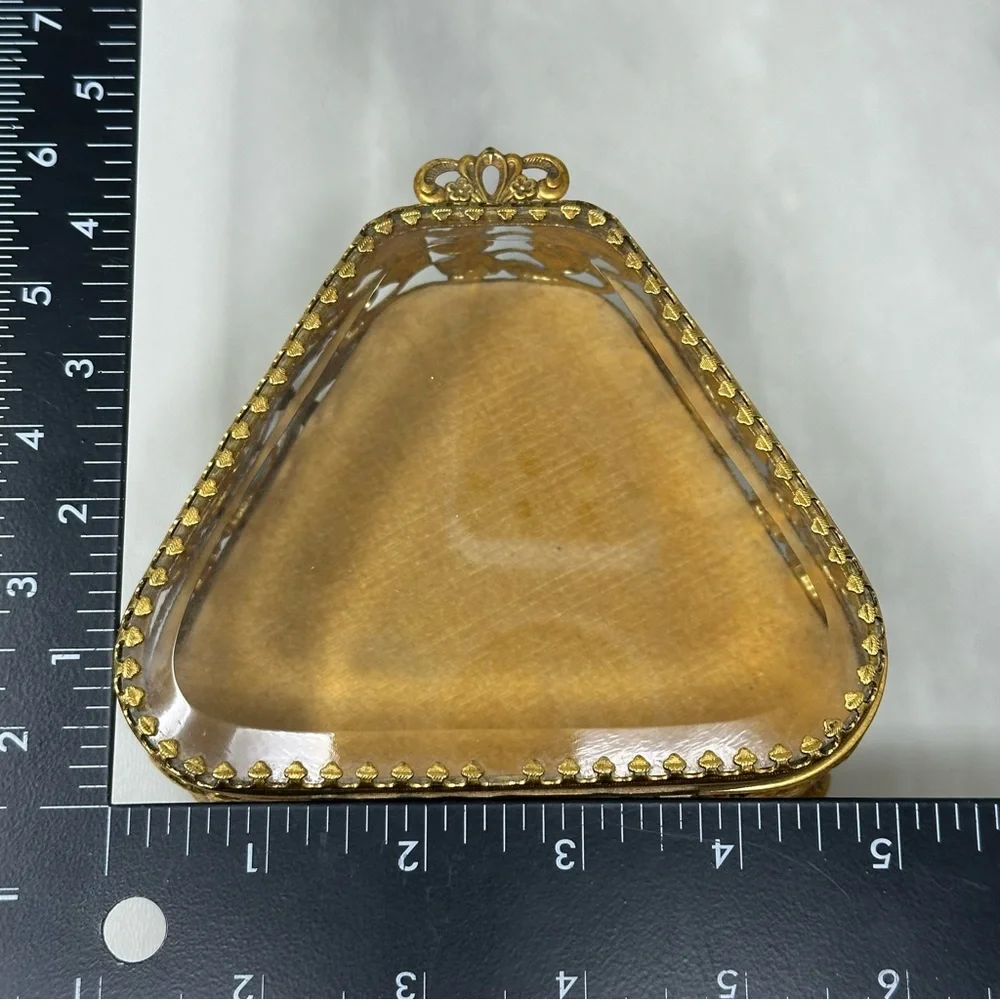 Vintage Ormolu Jewelry Casket Box